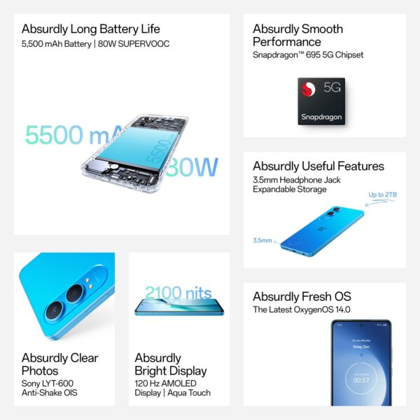 OnePlus Nord CE4 Lite 5G (Super Silver, 8GB RAM, 128GB Storage) - Image 4