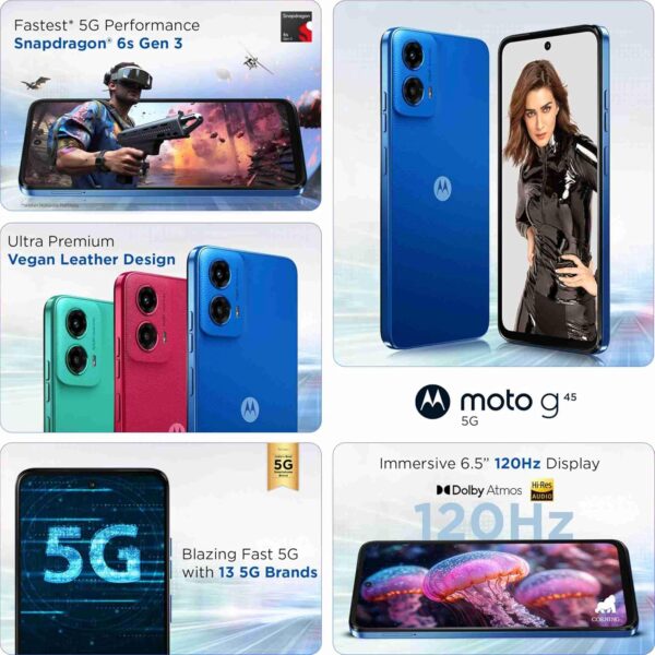 Motorola G45 5G (Brilliant Blue, 8GB RAM, 128GB Storage) - Image 9